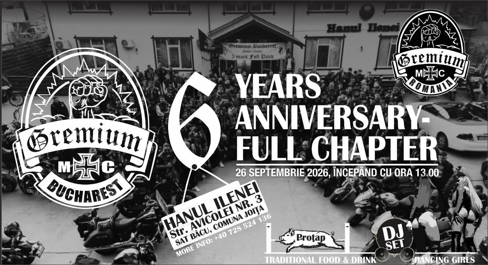 Gremium MC Bucharest 6 year Anniversary